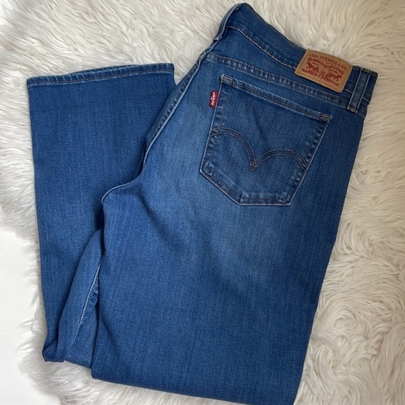 Levi’s Womens Jeans WPL 423 Cropped,Blue,size 29 - Picture 1 of 8